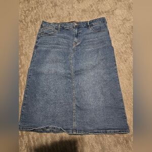 Baccini Blue Denim Skirt